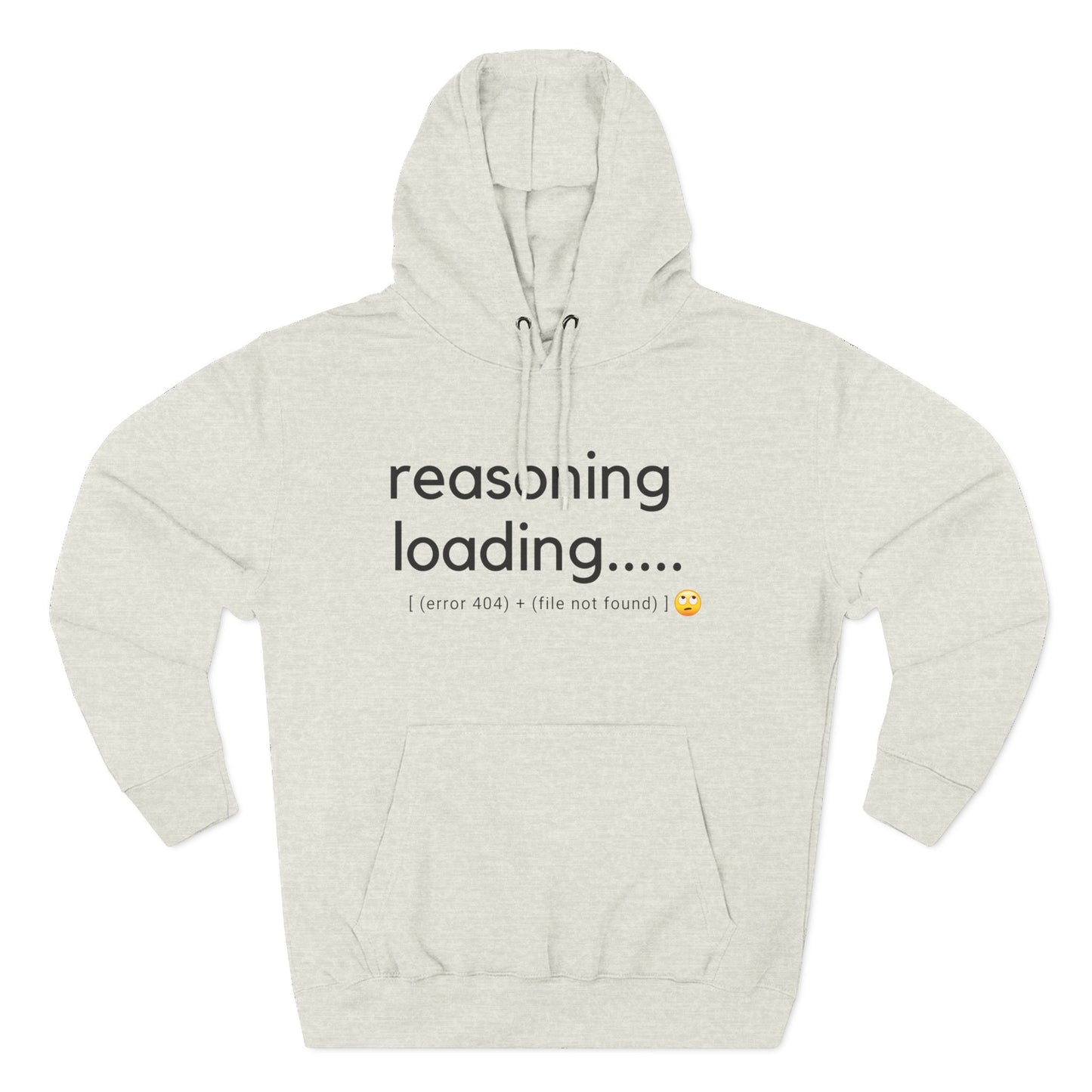 Reasoning loading hoodie