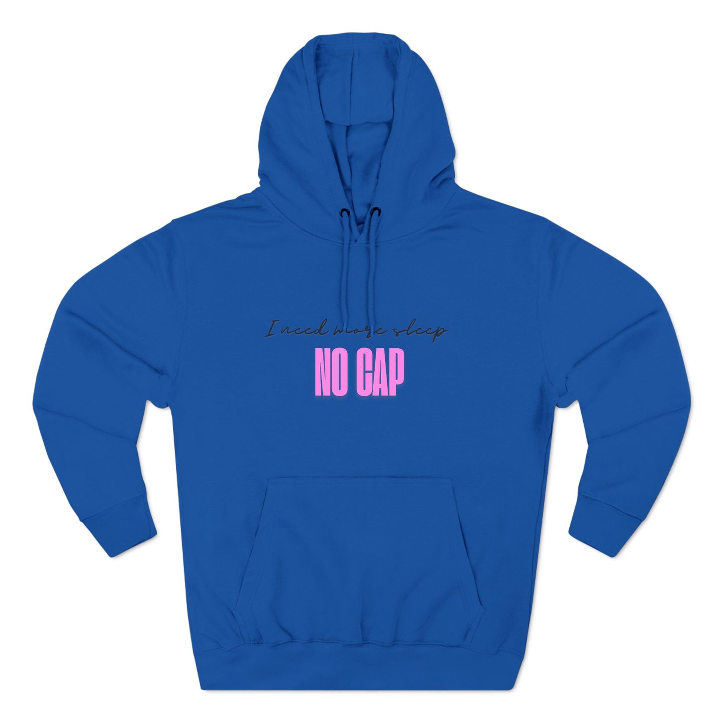 Fleece Hoodie - I need more sleep, NO CAP Design