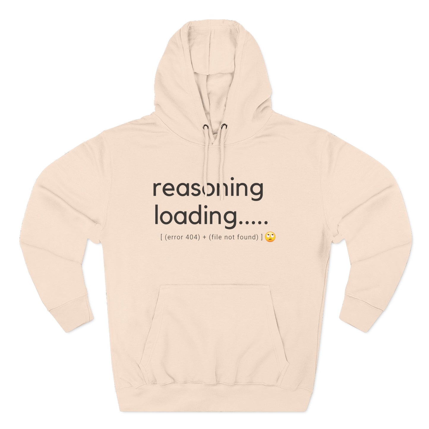 Reasoning loading hoodie