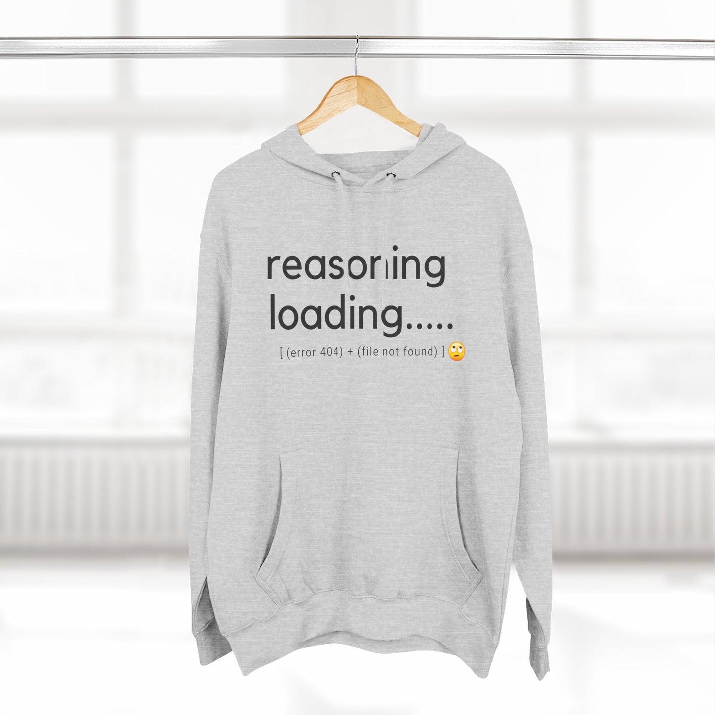 Reasoning loading hoodie